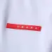 Prada T-Shirts Polo for Men red logo Buttons Black/White #B46638