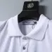 Prada T-Shirts Polo for Men red logo Buttons Black/White #B46638