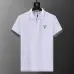 Prada T-Shirts Polo for Men zipper Black/White #B46639