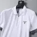 Prada T-Shirts Polo for Men zipper Black/White #B46639