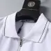 Prada T-Shirts Polo for Men zipper Black/White #B46639