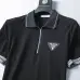 Prada T-Shirts Polo for Men zipper Black/White #B46639