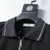 Prada T-Shirts Polo for Men zipper Black/White #B46639