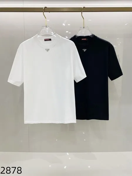 Prada T-Shirts for Men Black/White #B46399