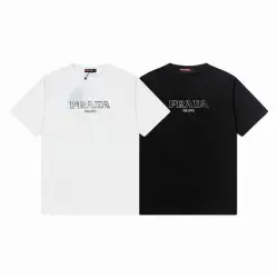 Prada T-Shirts for Men Black/White #B47131