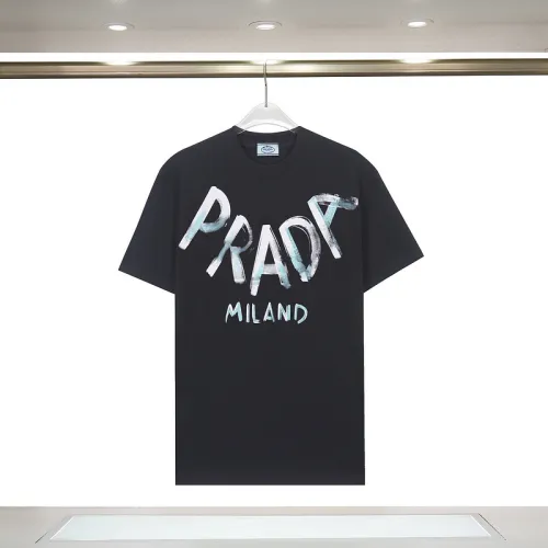 Prada T-Shirts for Men Black/White #B49250