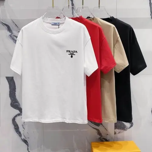 Prada T-Shirts for Men Black/White/Red/brown #B47139