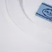 Prada T-Shirts for Men triangle-logo Black/White #B48486