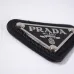 Prada T-Shirts for Men triangle-logo Black/White #B48486