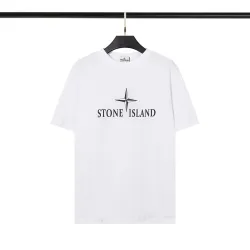 Stone Island T-Shirts for Men White/Black #999936161