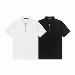 Versace T-Shirts Polo for Men t-shirts Pure black Pure white #B46644
