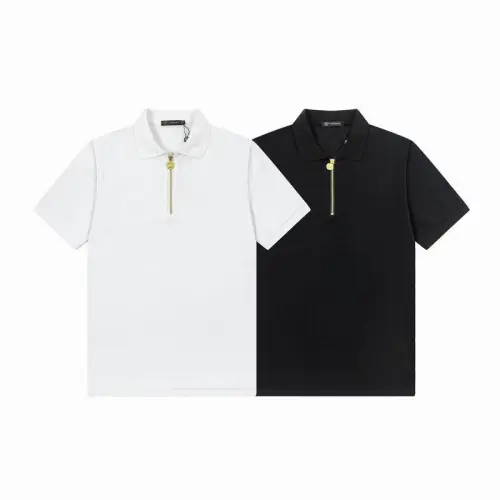Versace T-Shirts Polo for Men t-shirts Pure black Pure white #B46644