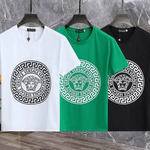 Versace T-Shirts for Men t-shirts Black/White/Green #B47175