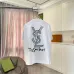 YSL Front Back Logo Graphic Print Crew Neck Cotton Casual T‑Shirt, 4 Colors #A67605