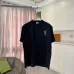 YSL Front Back Logo Graphic Print Crew Neck Cotton Casual T‑Shirt, 4 Colors #A67605