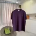 YSL Front Back Logo Graphic Print Crew Neck Cotton Casual T‑Shirt, 4 Colors #A67605