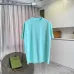 YSL Front Back Logo Graphic Print Crew Neck Cotton Casual T‑Shirt, 4 Colors #A67605