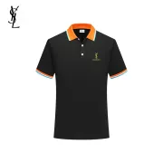 YSL T-Shirts Polo for MEN Black/White/Red/Green/Grey #B46655