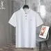 YSL T-Shirts Polo for MEN Pure black Pure white Pure blue Pure green #B46654