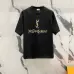 YSL T-Shirts for MEN Black/White #B46910