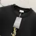 YSL T-Shirts for MEN Black/White #B46910