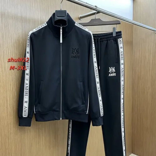 Amiri Embroidered Logo Tracksuit Set Jacket & Pants Black,White #A69566