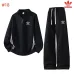 Adidas Trefoil Half Zip Tracksuit Set Top & Pants White,Grey,Black #A69575