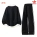 Adidas Trefoil Collared Zip Tracksuit Set Jacket & Pants Black,White,Grey,Brown #A69576
