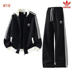Adidas Trefoil Collared Zip Tracksuit Set Jacket & Pants Black,White,Grey,Brown #A69576
