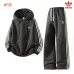 Adidas Trefoil Collared Zip Tracksuit Set Jacket & Pants Black,White,Grey,Brown #A69577