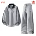 Adidas Trefoil Logo Quarter Zip Tracksuit Set Top & Pants Navy,Grey,Burgundy,Black #A69585