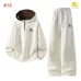 Burberry Logo Half Zip Hoodie Tracksuit Set Top & Pants White,Black,Dark Grey #A69580