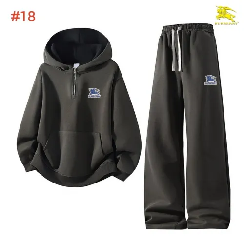 Burberry Logo Half Zip Hoodie Tracksuit Set Top & Pants White,Black,Dark Grey #A69580