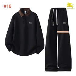 Burberry Logo Polo Tracksuit Set Top & Pants Cream,Black,Grey,Dark Navy #A69583