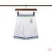 Casablanca Men Embroidered Shirt & Shorts Set | White‑Green‑Blue Trim #A68146