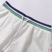Casablanca Men Embroidered Shirt & Shorts Set | White‑Green‑Blue Trim #A68146