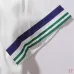 Casablanca Men Embroidered Shirt & Shorts Set | White‑Green‑Blue Trim #A68146
