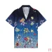 Casablanca Men Floral Cartoon Print Shirt & Shorts Set | Navy‑Blue Floral Print #A68149