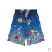 Casablanca Men Floral Cartoon Print Shirt & Shorts Set | Navy‑Blue Floral Print #A68149