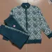 Casablanca Men Geometric Jacquard Knit Tracksuit Teal #A69321
