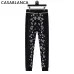 Casablanca Men Paisley Jacquard Polo Knit Tracksuit Light Blue, Black #A69323