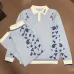 Casablanca Men Paisley Jacquard Polo Knit Tracksuit Light Blue, Black #A69323