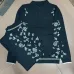 Casablanca Men Paisley Jacquard Polo Knit Tracksuit Light Blue, Black #A69323