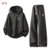 Chanel CC Logo Hoodie Tracksuit Set Top & Pants Navy,Grey,Brown,Dark Grey #A69582