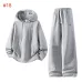 Chanel CC Logo Hoodie Tracksuit Set Top & Pants Navy,Grey,Brown,Dark Grey #A69582