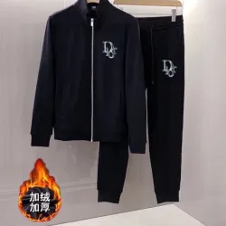 Dior tracksuits for Dior Short Tracksuits for men Fleece-lined and thickened #B57997