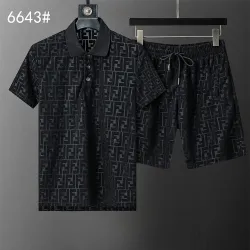 Fendi Tracksuits for Fendi Short Tracksuits for men #B61377
