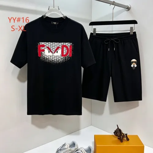Fendi Tracksuits for Fendi Short Tracksuits for men #B65734