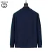 Gucci Men Full Zip Knit Tracksuit Black, Navy #A69317