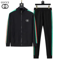  Men Full Zip Knit Tracksuit Black, Navy #A69317